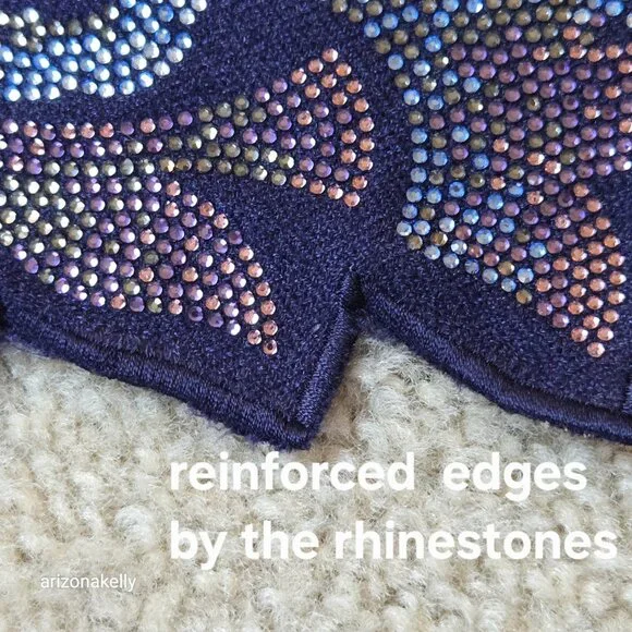 NWOT Crystal Cashmere Scarf Bedazzled Gem Sparkle Rhinestone Ahujasons - Picture 8 of 17